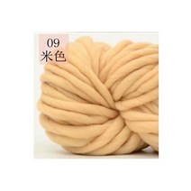 굵은실가방 벌키 팔 뜨개질 양모 로빙 니트 담요 두툼한 원사 크로셰 카펫 모자용 250g 1 개, 9