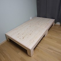 이프로브 편백나무 평상형 무헤드 침대프레임 더블 평상높이 300mm