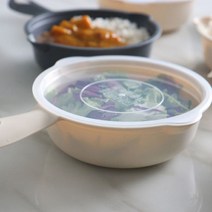 뜨겁지않은 전자레인지 용기 손잡이 앞접시 10개, 500ml 그레이10p