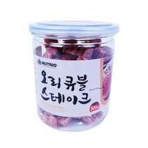 간식 캔 오리 큐블 스테이크 300g 몰티즈 셰틀랜드쉽독 사료토핑 퍼그 슈나우저 그레이하운드 스피츠 비숑