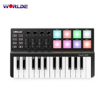 비트메이커 작곡 편곡용 디제잉2022 M-VAVE 25 키 미디 컨트롤러 키보드 미니 휴대용 USB 피아노 MIDI 8 R, 03 Type 3