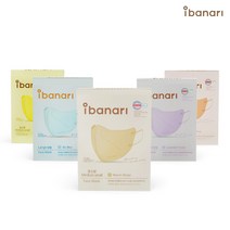 아이바나리 페이스 마스크 L, 10개입, 1개, 스카이 블루