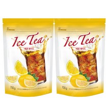 지노 아이스티 레몬 에이드 700g X 2개/스무디 음료 복숭아