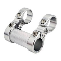 스템 Litepro S82 알루미늄 조정 가능한 두 배 줄기 접히는 자전거 손잡이 254mm 라이저 부속품, 04 Silver