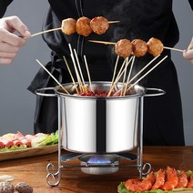 오뎅탕 냄비 통 샤브샤브 마라탕 캠핑 스토브 냄비, 상세이페이지 참고, 뚜껑이없는20cm싱글냄비플러스핸들