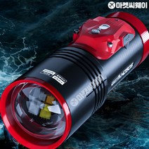 중층써치 밤낚시 찌보기 낚시써치라이트 10W 집어등, 배터리팩+미니삼각대, 기본3광원