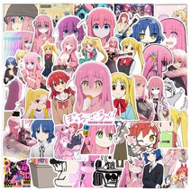 리우져블 스티커 러기지 캐리어 만화 103050pcs Kawaii BOCCHI 락 귀여운 방수 애니메이션 완구 데칼 DIY 물병 노트북 수하물 소녀, Random 30PCS