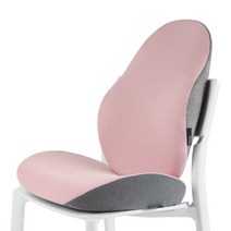 힙시트 자세 세트 45X39.5CM 방석 사무실 교정 요추 감압 등받이 자동차 사계절용, 핑크세트