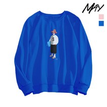 MAY 밀집모자 맨투맨 메이 기본핏 맨투맨 2color