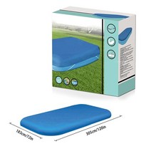 전원주택 수영장 실내 야외 간이 가정용 대형 미니 에어 조립식 풀장 직사각형 풀 커버 방수 방풍 방진 용 태양 보호 sal99, 박스형