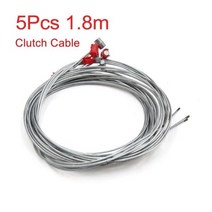 유니버설 2Pcs 1.8m 길이 금속 클러치 라인 케이블 와이어 브레이크 가속기 오토바이 스쿠터, 5Pcs 클러치