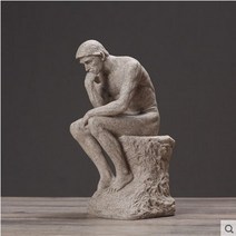 로뎅의 생각하는 사람 조각상 인테리어 장식 대리석