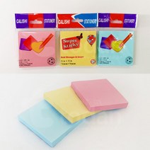 슈퍼 스티키 네모점착메모지 76X76MM(노랑) 3개세트, 슈퍼 스티키 네모점착메모지 76X