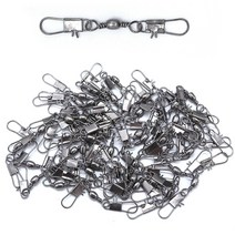 인터락 회전 양핀도래 벌크 양방향 핀도래 롤링 스냅 채비, 12호(50개입)