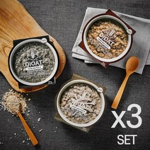 블랙루머 [다이오트] 9개 오트밀죽 다이어트죽 소고기 닭가슴살 흑임자 죽 체중조정용조제식품 식사대용 간편식 귀리죽, 닭가슴살X9