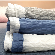 여름이불 시어커서 홑이불 2색상, 화이트