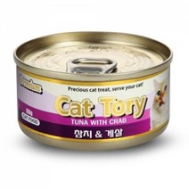 바보사랑 캣토리 고양이 캔 참치게살 80g.스토어봄, 상세설명 참조