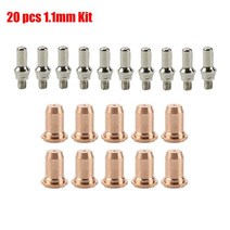 1/10/23Pcs 절단 전극 팁 컵 소모품 WSP-061000/061001/062002/08005 PrimeWeld CUT60 플라즈마 커터 부품, [04] 20 pcs 1 1mm Kit