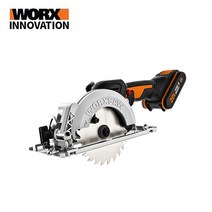 웍스 충전원형톱 미니원형톱 wx531.9 20v 베어툴 목공용 diy 타일 알루미늄 절단용