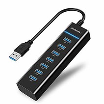 아이맥 허브 USB 도킹 스테이션 Hub JimdonHC 7 Port 3.0 Hub LED Portable High-Speed Compatible for iMac
