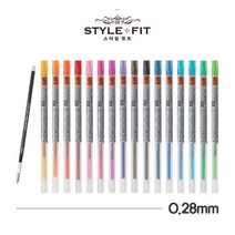 유니 스타일 핏트 0.28mm 리필 UMR-109-28, 쿠팡1 레드