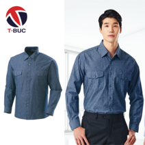 티뷰크 작업복상의 TB-19-11 춘추복 와이셔츠 근무복, 3XL