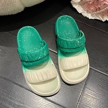 EVA여성 비치 투톤 여름 샌들 슬리퍼 100