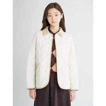 [빈폴레이디스] [Essential] 아이보리 클래식 퀼팅 재킷 (BF2938CE50)