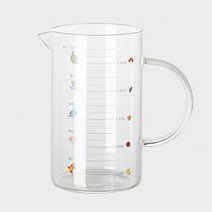 [Y+1] 스위트 내열강화유리 계량컵 비커 전자렌지용기 500ml / 1000ml