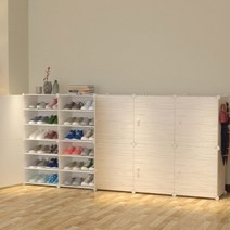낮은신발장DIY 도어형 조립신발장 운동화 슬리퍼정리대 와이드