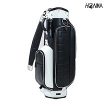 혼마 CB12108 골프 캐디백 크로스 스티치 캐디백 블랙, 단품