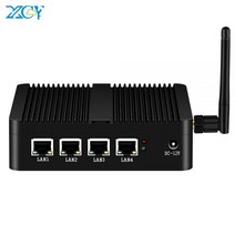 XCY-X30A 방화벽 라우터 미니 PC 셀러론 J1900 4x GbE 인텔 i225V NIC WiFi 4G LTE Pfsense OPNsense 리눅스 기기, 8G RAM 128G SSD, Intel Celeron J4125