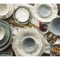 VBCCASA 폰다코 스트라이프 찬기 소 10583FA, 아쿠아, 1개