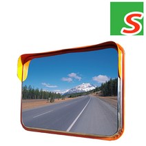 안전몰 HK/도로 사각스텐 반사경, 반사경+앙카형지주[2.5M]