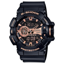 [지샥 G-SHOCK] 남여공용 GA-400GB-1A4DR 빅페이스 시리즈 캐주얼시계 블랙 로즈골드 포인트