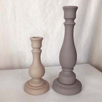 아트박스/피우다 톤다운 연보라 롱 우드촛대, 본품