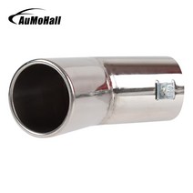 자동차 머플러 배기 튜닝 소음 스테인레스 스틸 자동차 배기 파이프 테일 61mm 직경 배출구, 1개