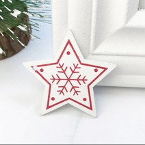 트리 장식 소픔 데코 용품 5pcs 눈꽃별 B_화이트