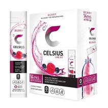 CELSIUS 건강한 에너지 메타볼리즘 14스틱 베리향, 14포, 1개