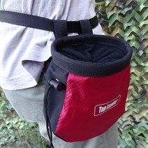 클라이밍 암벽등반 초크백 초크 쵸크가방 송진가루백, 레드