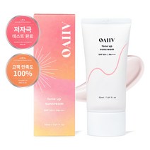 오아이브 톤업 선크림 50ml 무기자차 파데 베이스 프리 데일리, 1개