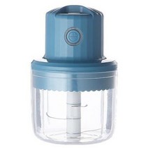 캔압축기 쓰레기압축 페트병 분리수거 재활용 미니 usb 전기 고기 분쇄기 250ml 전기 음식 분쇄기 무선 주방 음식 쵸퍼 usb 충전 마늘 야채 사수기, 블루 250ml