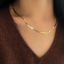 실버폭스 2mm 스네이크 실버목걸이 골드 뱀줄 은 네크리스