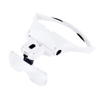 안경 확대경 헤드형 화이트, 3개