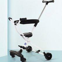 접이식 트라이크 접이식 초경량 유모차 가죽방석, 기본1