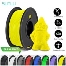 SUNLU PLA 3D 필라멘트 250G 3D 펜 리필 1.75MM 소형 스풀 무취 FDM 프린터 소재 막힘 없음 친환경 컴퓨터 오피스 사무 기기 악세서리 친환경, PLA 250G GrassGreen