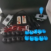 게임기 버튼 부품 제로 딜레이 아케이드 DIY 키트 USB 컨트롤러 PC 산와 타원형 볼 조이스틱 게임용 라즈베리 파이 PS3 용, 14 14