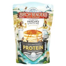 Birch Benders 팬케이크 & 와플 믹스 단백질 454g(16oz), 1 파운드, 1개, 454g
