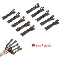 10Pcs 동물 다용도 ECGEKG 악어 클립 전극 수의학 또는 케이블 고정하는 데 사용되는 바나나 플러그와 함께 사용, [01] 10 Pcs clip