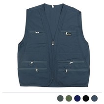 모던브릭 톤다운 집업 낚시 조끼
